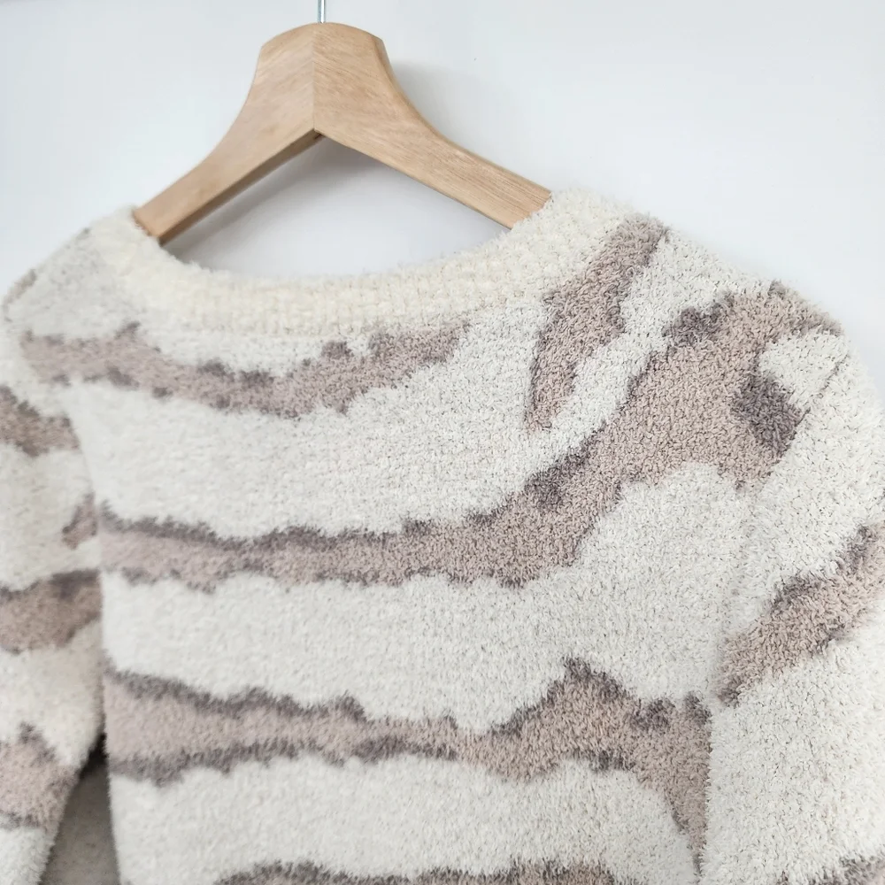 NWT Barefoot Dreams CozyChic Seaside Pullover Crewneck Sweater - Picture 2 of 8